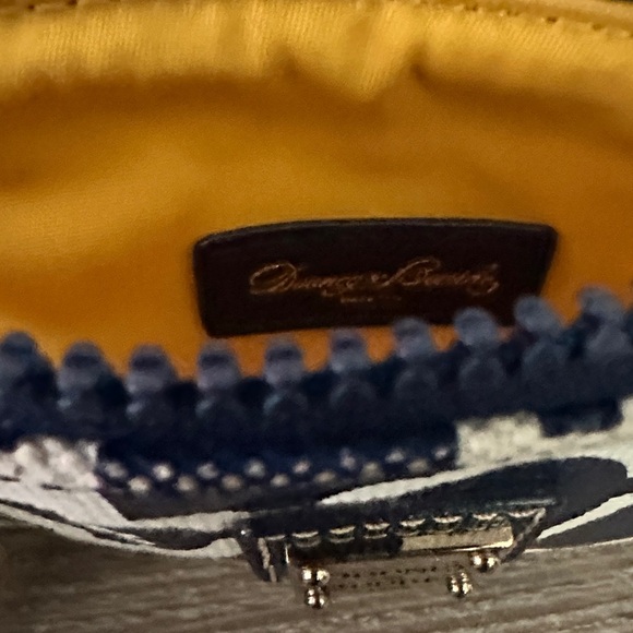 Dooney & Bourke Blue and Beige Geometric Wallet - Picture 3 of 5